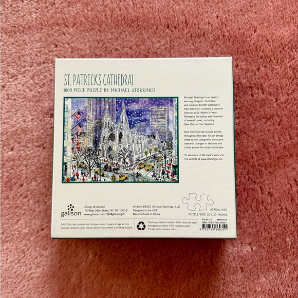 NWT Galison St. Patrick’s Cathedral 1000 Piece Puzzle - Picture 2 of 4